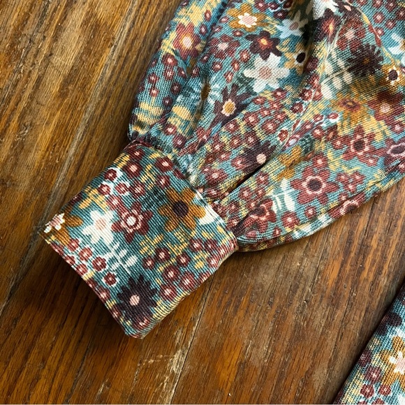 Cider Floral Corduroy Mini Dress - Picture 5 of 5